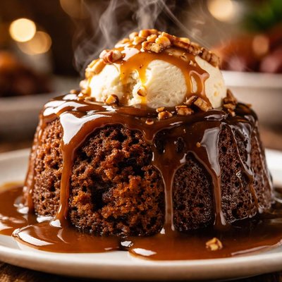 Image of Sticky Toffee Pudding with Toffee Sauce