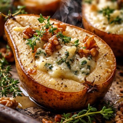 Image of Stilton Stuffed Baked Pears