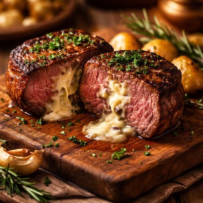 Image of Stilton Stuffed Filet Mignon