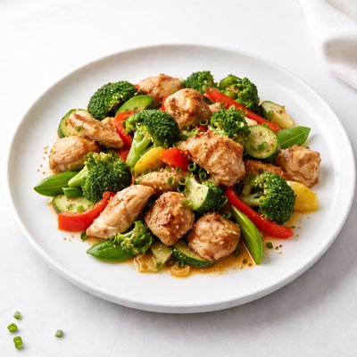 Image of Keto Stir-Fried Chicken with Vegetables