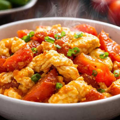 Image of Stir-Fried Tomato and Egg