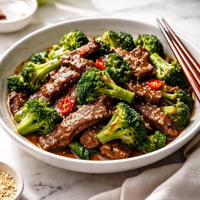 Image of Stir Fried Beef and Broccoli in Oyster Sauce