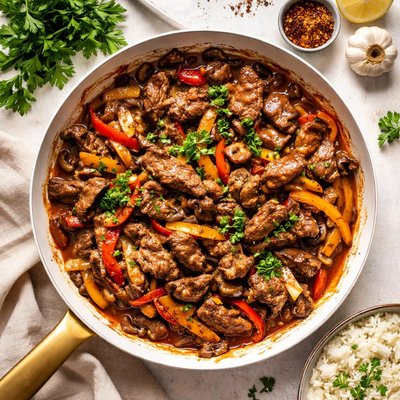 Image of Stir Fried Beef with Madeira Sauce