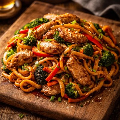 Image of Stir Fried Chicken and Noodles
