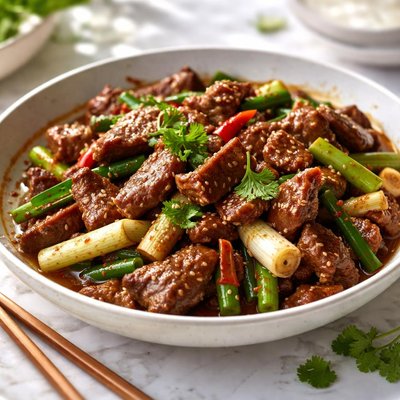 Image of Stir Fried Lamb with Spring Onions