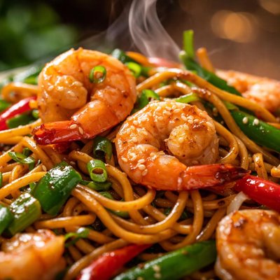 Image of Stir Fried Noodles with Shrimp