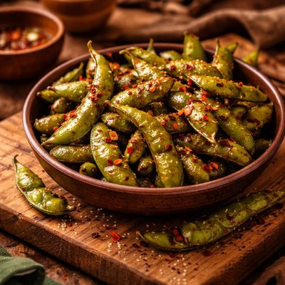 Image of Stir Fried Spicy Edamame