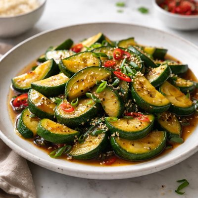 Image of Stir Fried Zucchini with Oyster Sauce