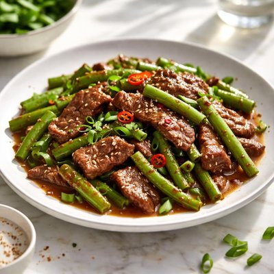 Image of Stir Fry Beef with String Green Beans