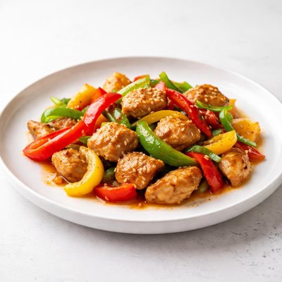 Image of Stir Fry Chicken and Peppers