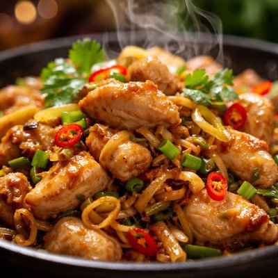 Image of Stir Fry Chicken with Lemon Grass Ga Xao Xa