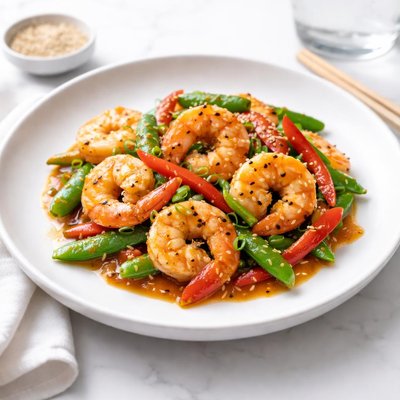 Image of Stir Fry Shrimp with Garlic Sauce