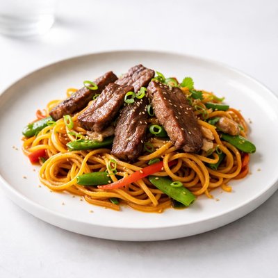 Image of Stir Fry Steak and Noodles