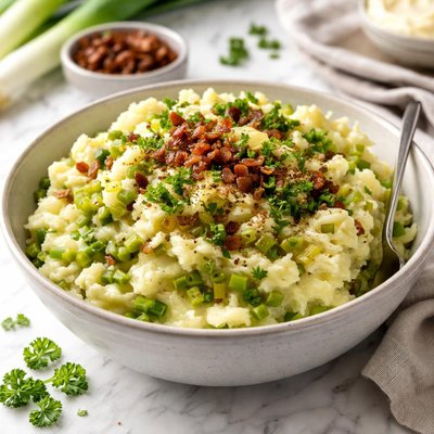 Image of Stoemp Aux Poireaux Stoemp Met Prei Belgian Mashed Potatoes