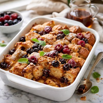Image of Stormy Day Breakfast Bread Pudding