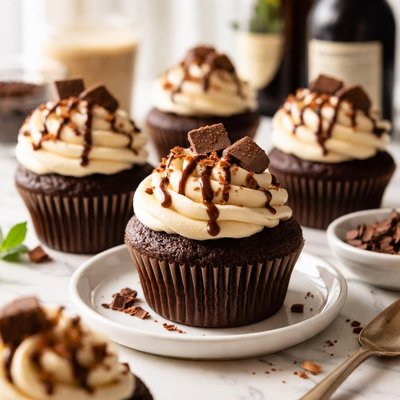 Image of Stout Irish Cream Cupcakes