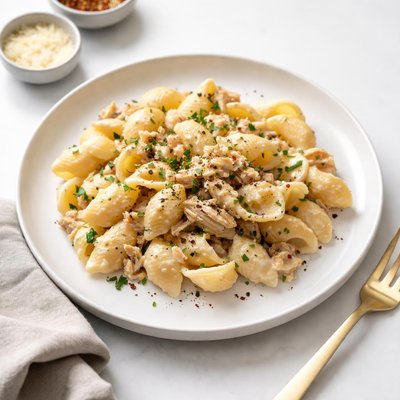 Image of Stove Top Tuna Shells and Cheese