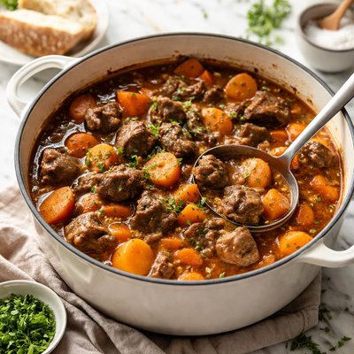 Image of Stovetop Beef and Sweet Potato Stew