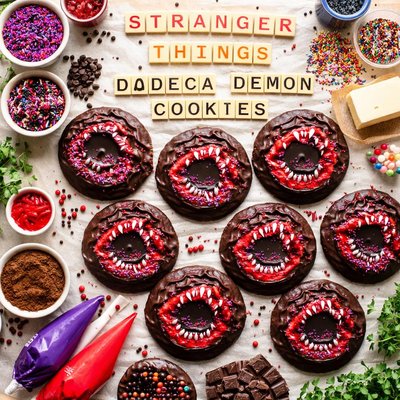 Image of Stranger Things Dodeca Demon Cookies