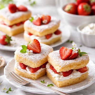 Image of Strawberries and Cream Angel Hearts