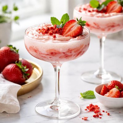Image of Strawberries and Cream Cocktail
