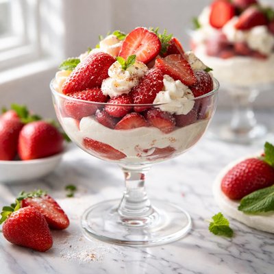 Image of Strawberries Chantilly