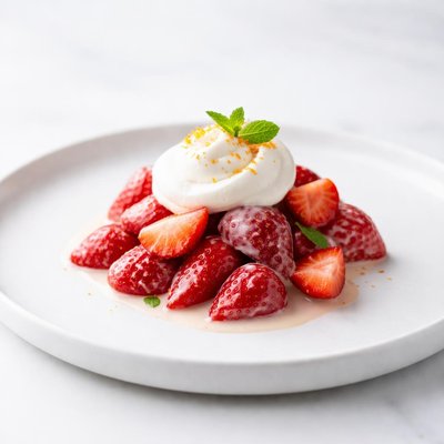 Image of Strawberries Romanoff