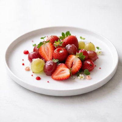 Image of Strawberries with Grapes