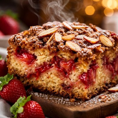 Image of Strawberry Almond Coffee Cake