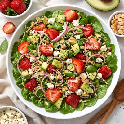 Image of Strawberry Almond Spinach Salad