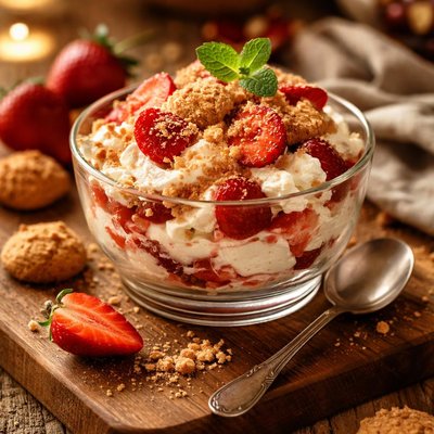 Image of Strawberry Amaretti Eton Mess