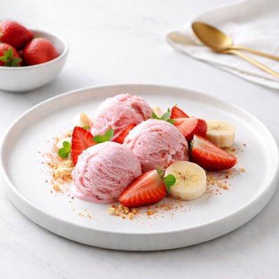 Image of Strawberry and Banana Ice