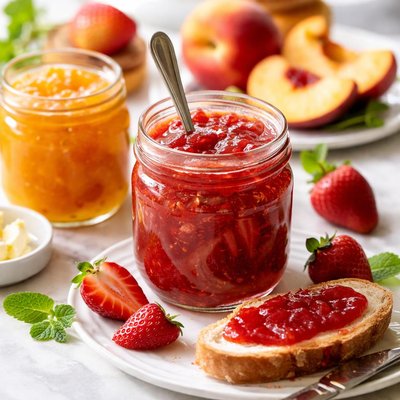 Image of Strawberry and Peach Jam