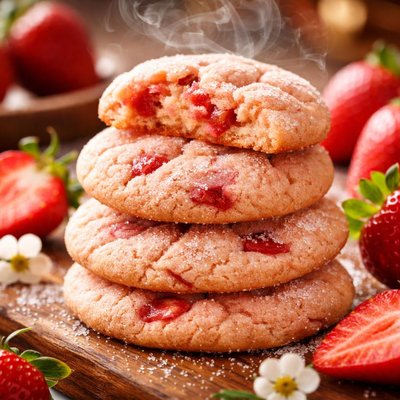 Image of Strawberry Angel Cookies