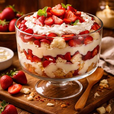 Image of Strawberry Angel Food Trifle