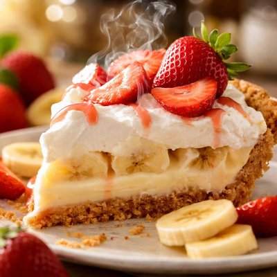 Image of Strawberry Banana Cream Pie