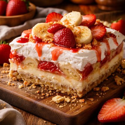 Image of Strawberry Banana Dessert