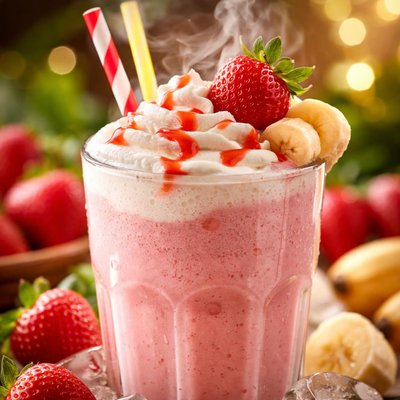Image of Strawberry Banana Milkshake