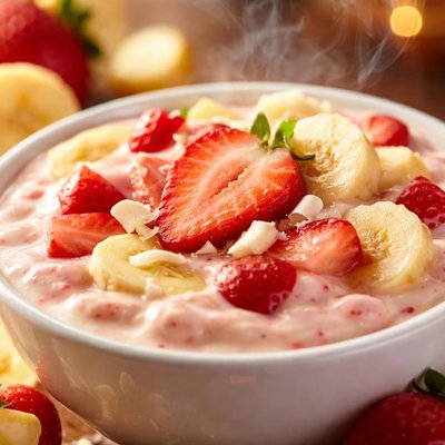 Image of Strawberry Banana White Chocolate Pudding