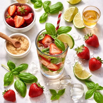 Image of Strawberry Basil Mojito