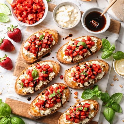 Image of Strawberry Bruschetta