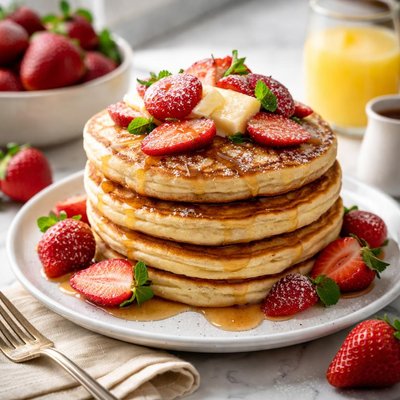 Image of Strawberry Buttermilk Pancakes