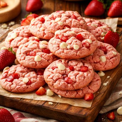 Image of Strawberry Cake Mix Cookies for a Crowd