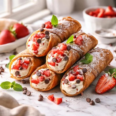 Image of Strawberry Cannoli