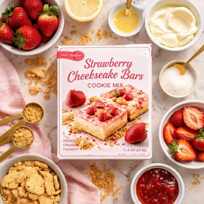 Image of Strawberry Cheesecake Bars Cookie Mix