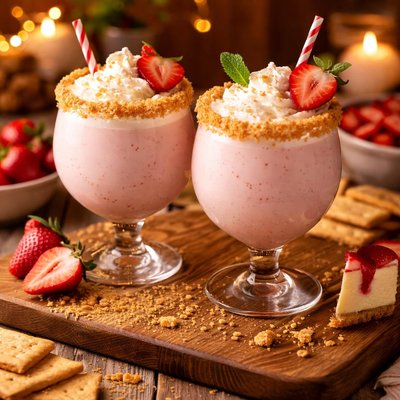 Image of Strawberry Cheesecake Cocktail