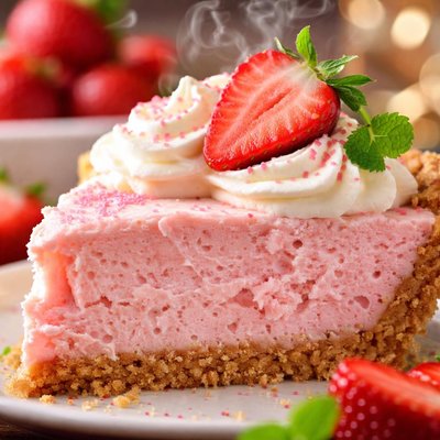 Image of Strawberry Chiffon Pie