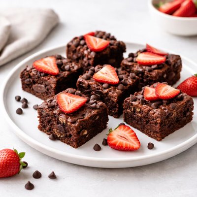 Image of Strawberry Chocolate Chip Passover Brownies