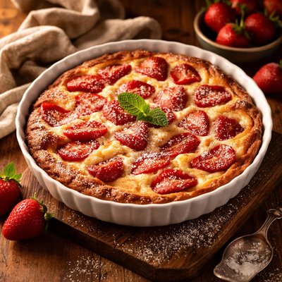 Image of Strawberry Clafouti