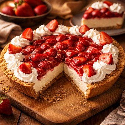 Image of Strawberry Cream Cheese Dream Pie